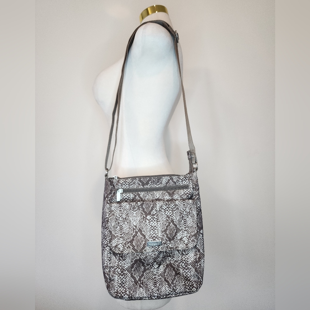 Baggallini Snake Print Crossbody Travel Bag